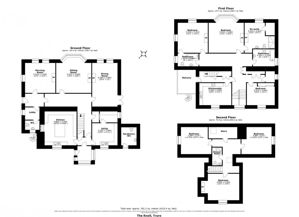 Floorplan for St. Clements Hill, Truro