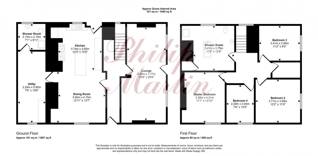 Floorplan for Calais Road, St. Erth Praze, Hayle