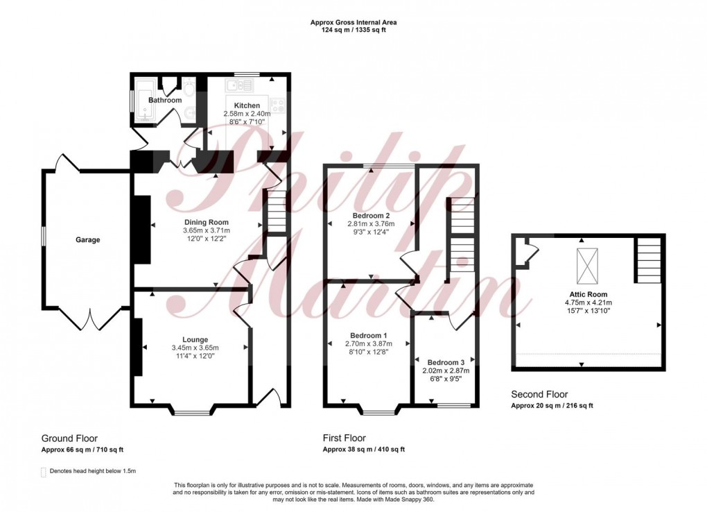 Floorplan for Lanner Green Terrace, Lanner, Redruth