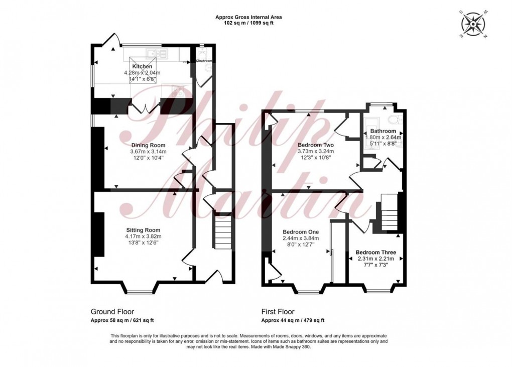 Floorplan for Wellington Terrace, Portscatho