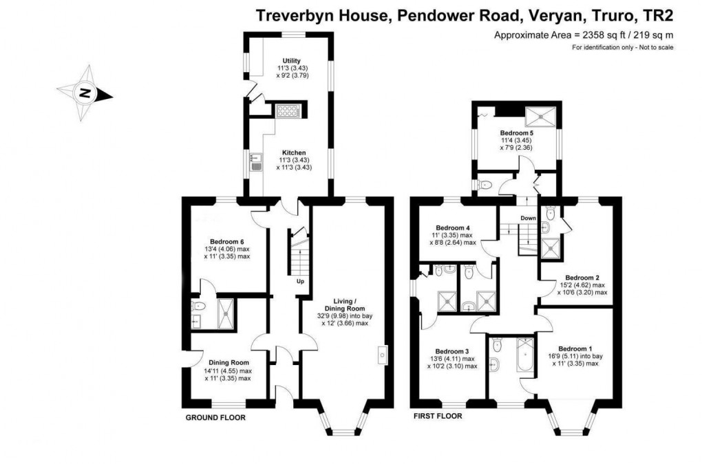 Floorplan for Pendower Road, Veryan
