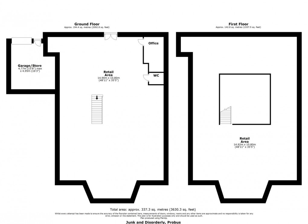 Floorplan for Chapel Street, Probus, Truro