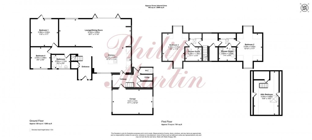 Floorplan for Old Coach Road, Playing Place, Truro