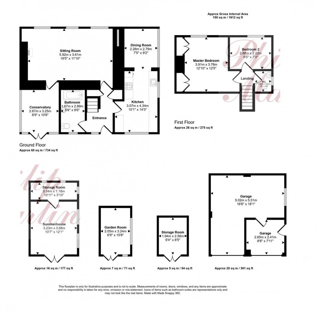 Floorplan for Trevarren, St. Columb