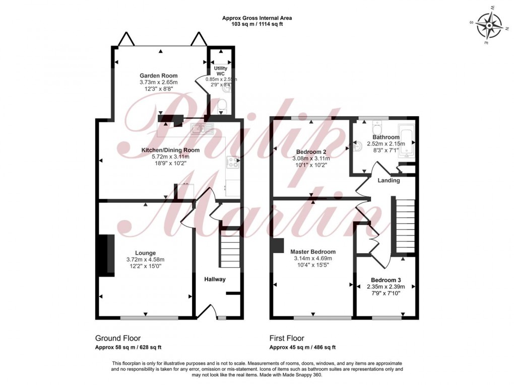 Floorplan for Trethurffe, Ladock