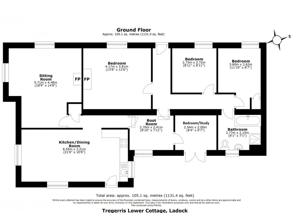 Floorplan for Ladock