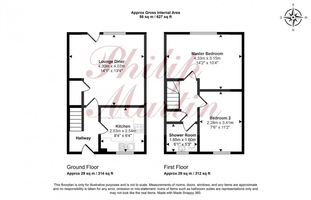 Floorplan for Chyvelah Ope, Gloweth, Truro