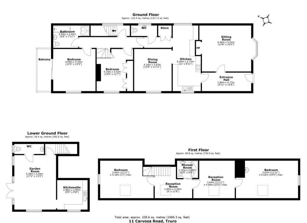Floorplan for Carvoza Road, Truro