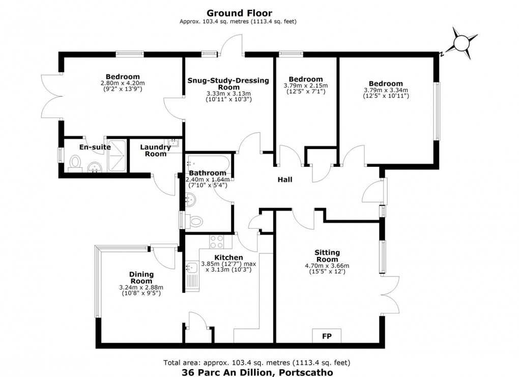 Floorplan for Roseland Peninsula