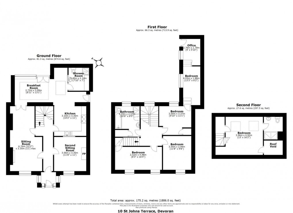 Floorplan for St. Johns Terrace, Devoran