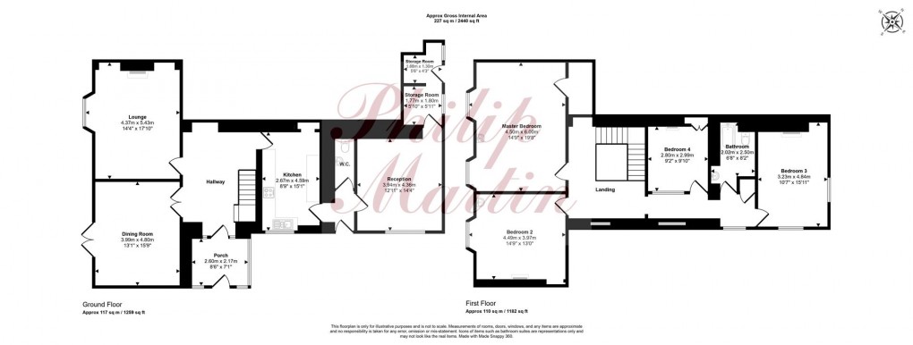 Floorplan for Fairfield, Illogan, Redruth