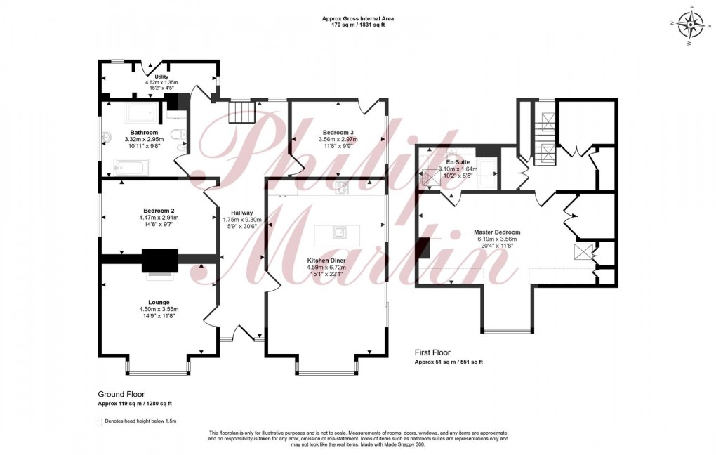 Floorplan for Cusgarne, Truro