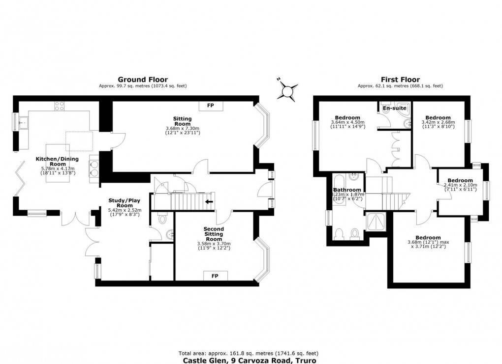 Floorplan for Carvoza Road, Truro
