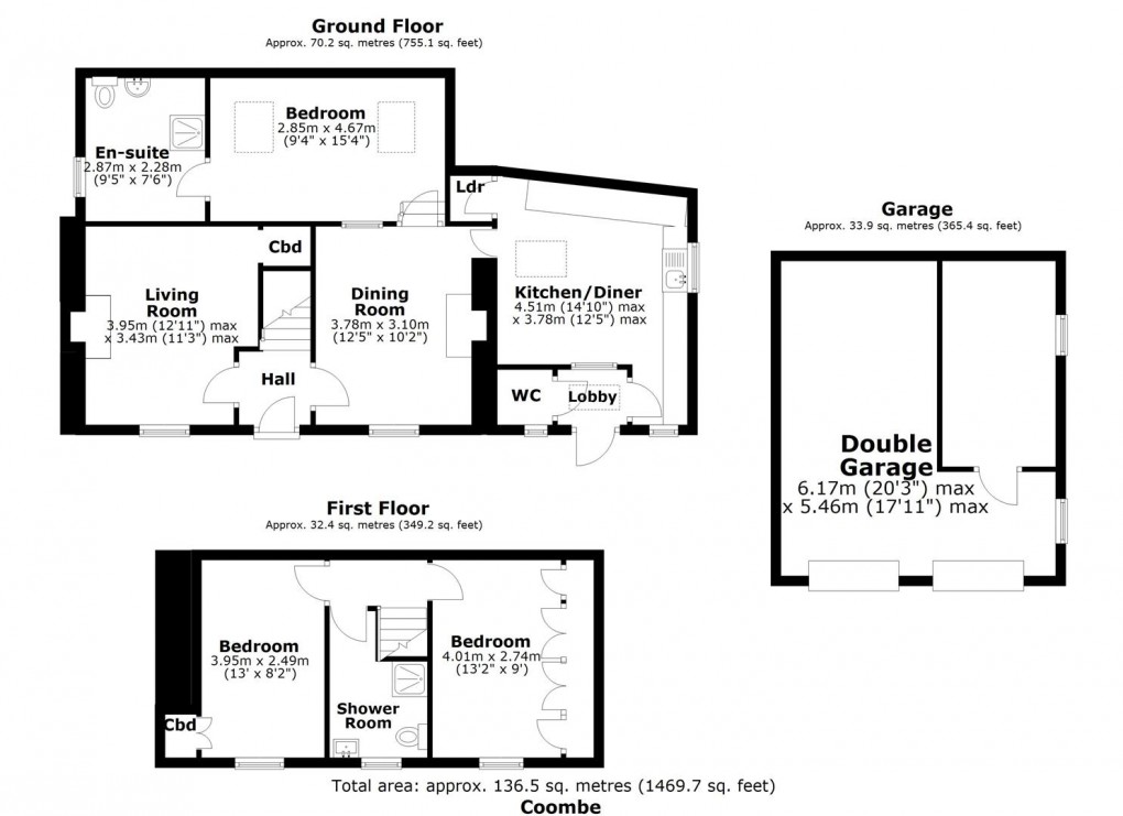 Floorplan for Coombe, St. Austell