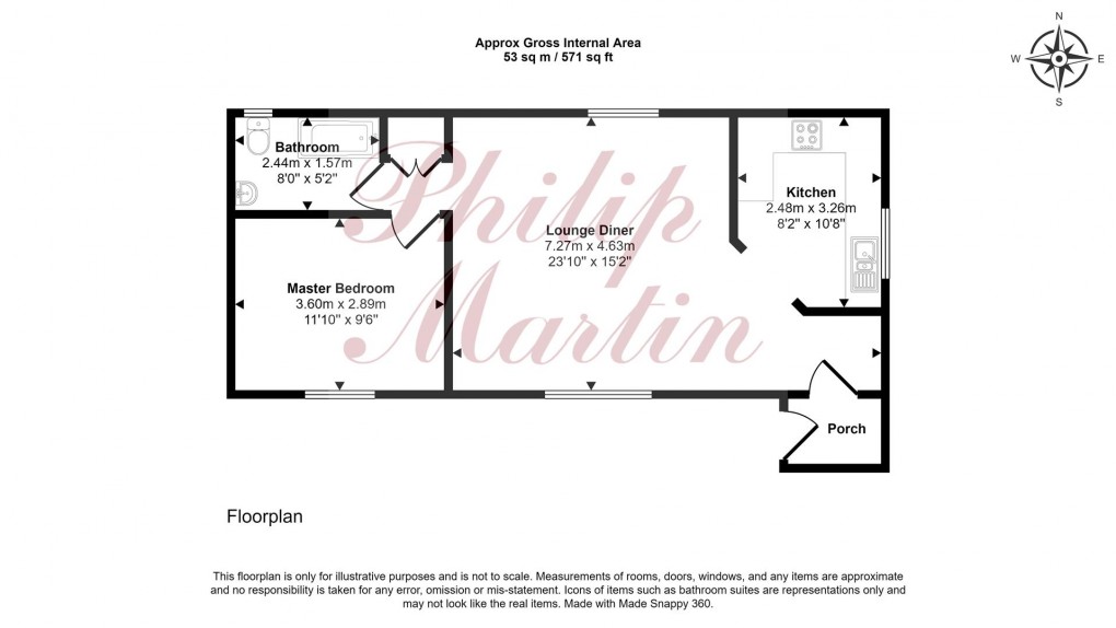Floorplan for St. Columb