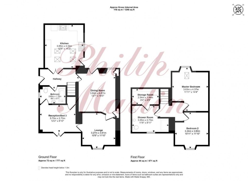 Floorplan for Point Road, Carnon Downs, Truro