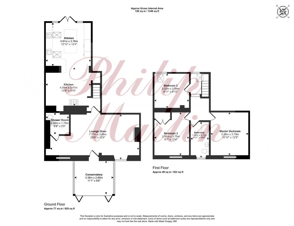 Floorplan for Little Carharrack, Carharrack
