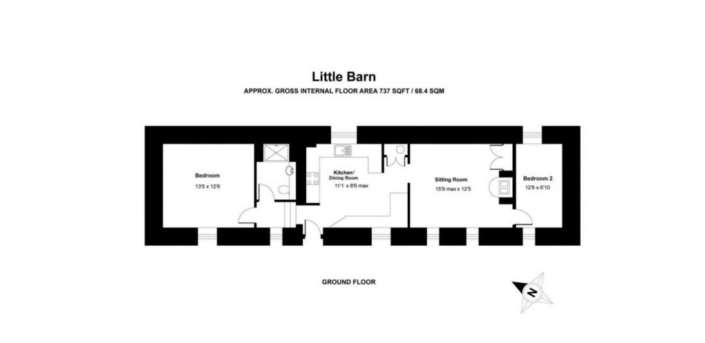 Floorplan for Killiow, Kea, Truro