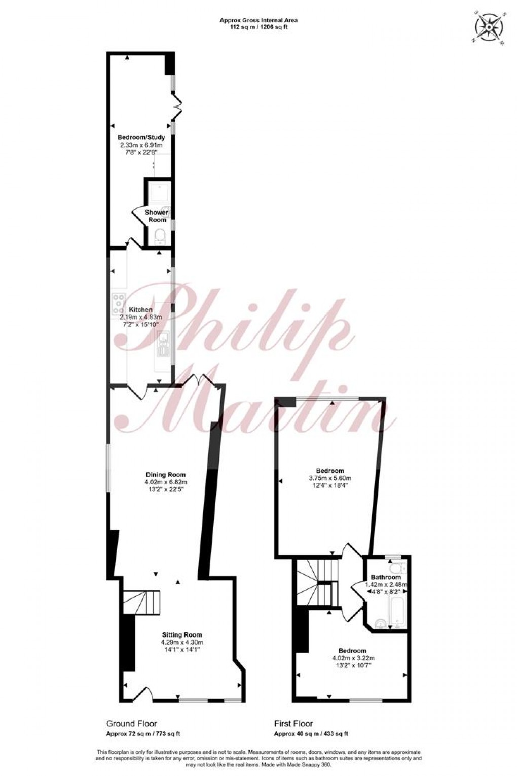 Floorplan for Fore Street, Tregony