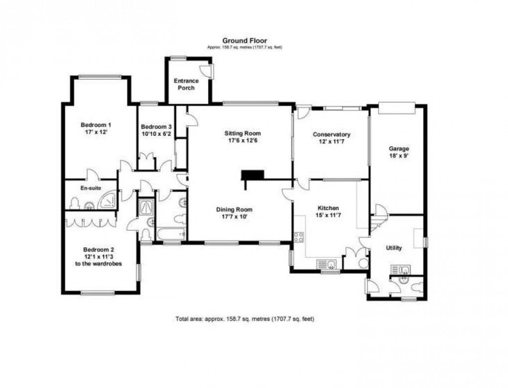 Floorplan for Chycoose Parc, Devoran, Truro