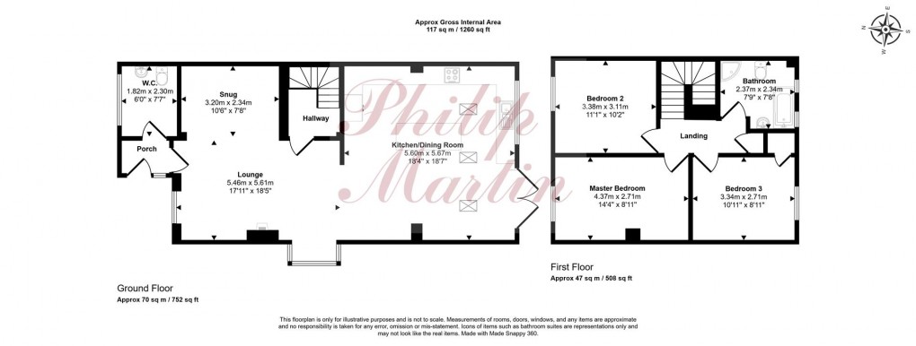 Floorplan for Chirgwin Road, Truro