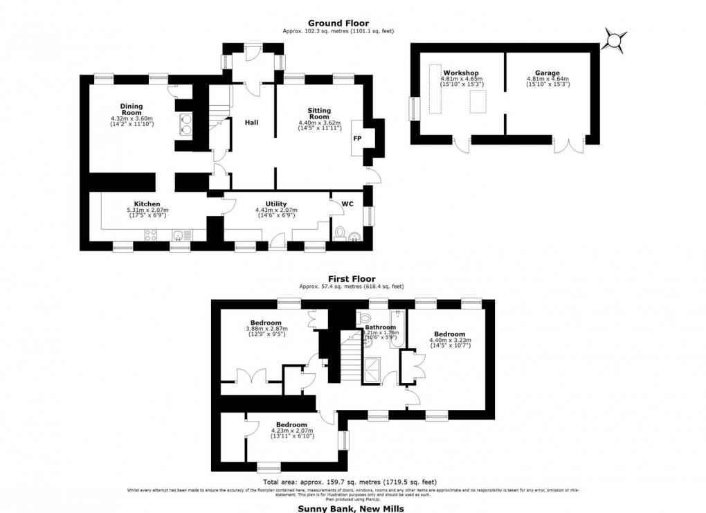 Floorplan for New Mills, Ladock