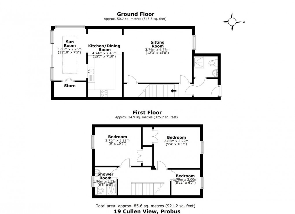 Floorplan for Cullen View, Probus