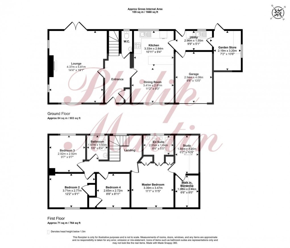 Floorplan for Fore Street, Tregony