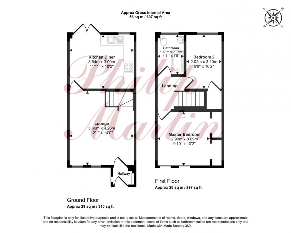 Floorplan for Tre Worgan Court, St. Erme