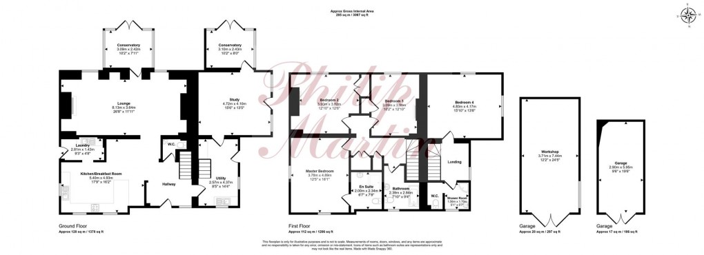 Floorplan for Four Turnings, Feock