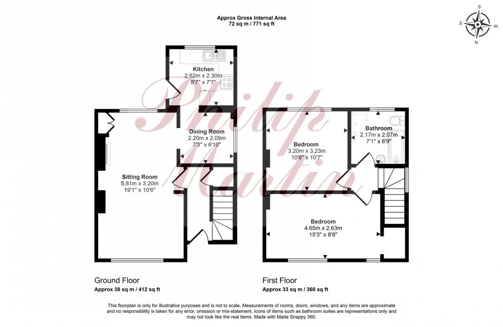 Floorplan for Roseland Crescent, Tregony