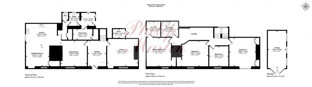 Floorplan for Come-To-Good, Feock