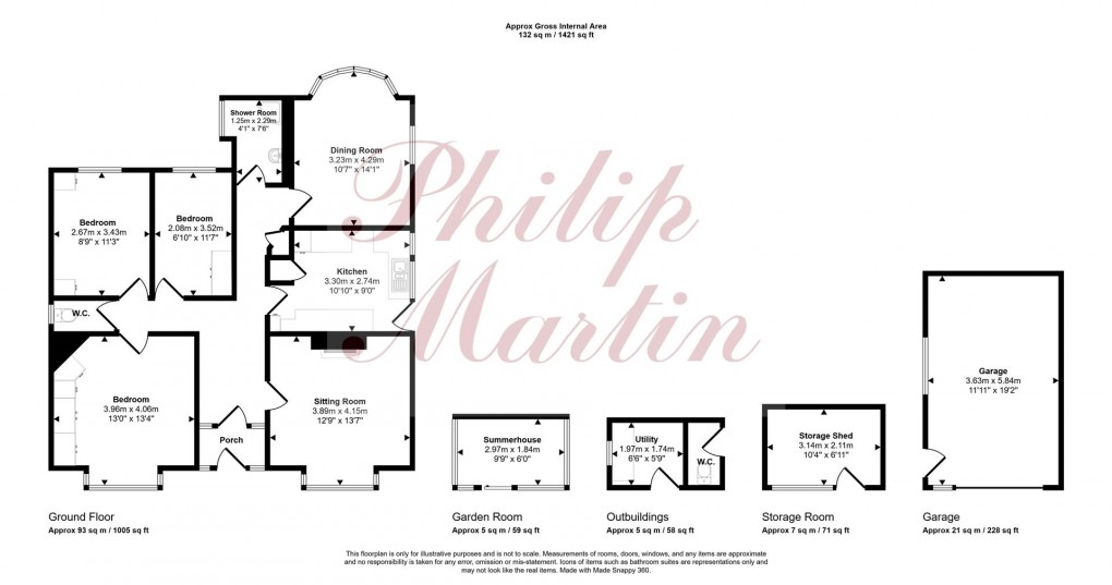 Floorplan for Salisbury Road, Truro
