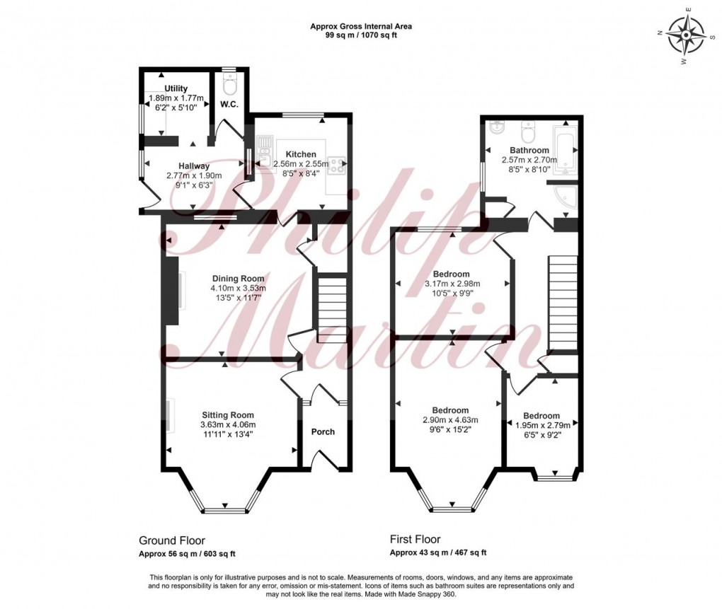 Floorplan for Hendra Road, St. Dennis