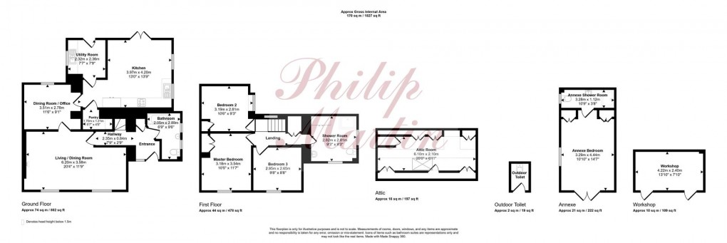 Floorplan for Lower Sticker, St. Austell