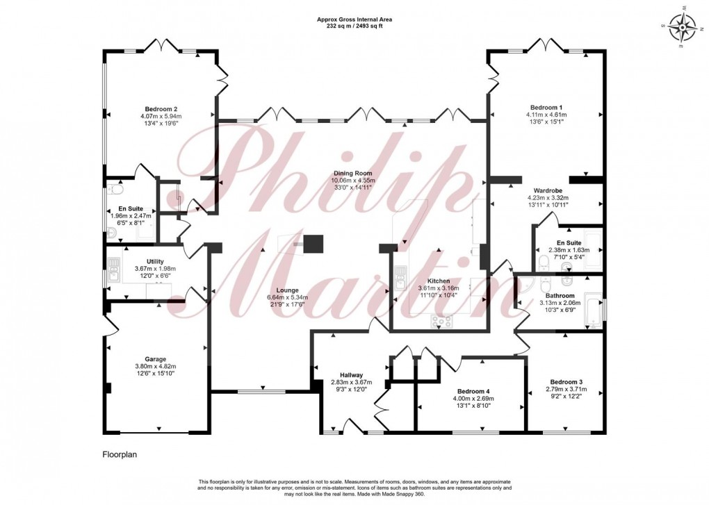 Floorplan for Creed Lane, Grampound