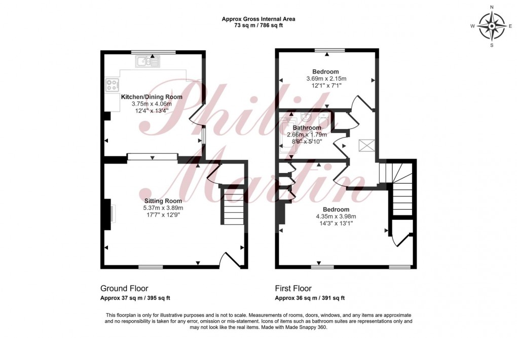 Floorplan for College Row, Probus
