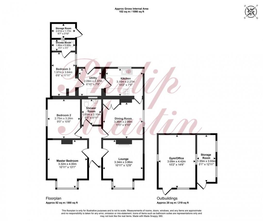Floorplan for Forth Coth, Carnon Downs, Truro