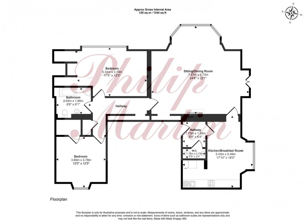 Floorplan for Barrack Lane, Truro