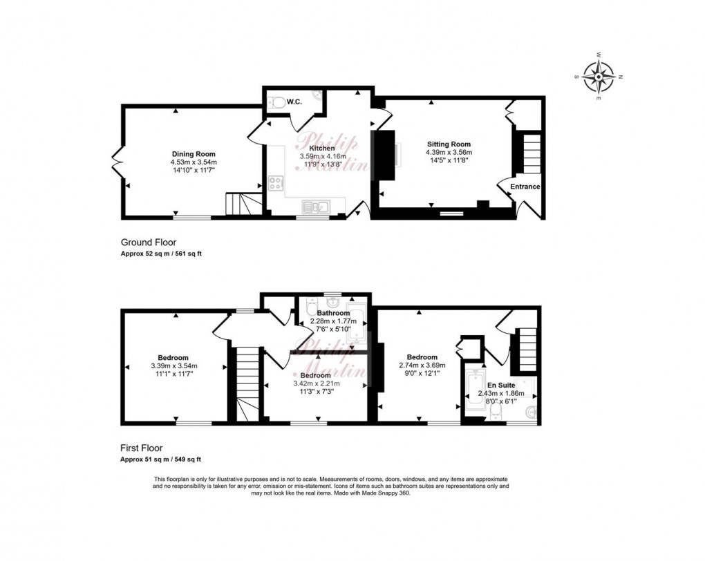 Floorplan for Cardrew Terrace, Redruth