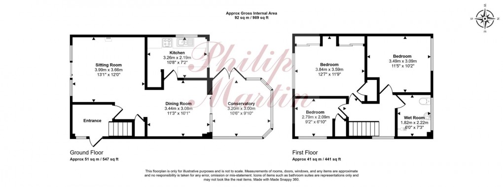 Floorplan for Pendeen Crescent, Threemilestone