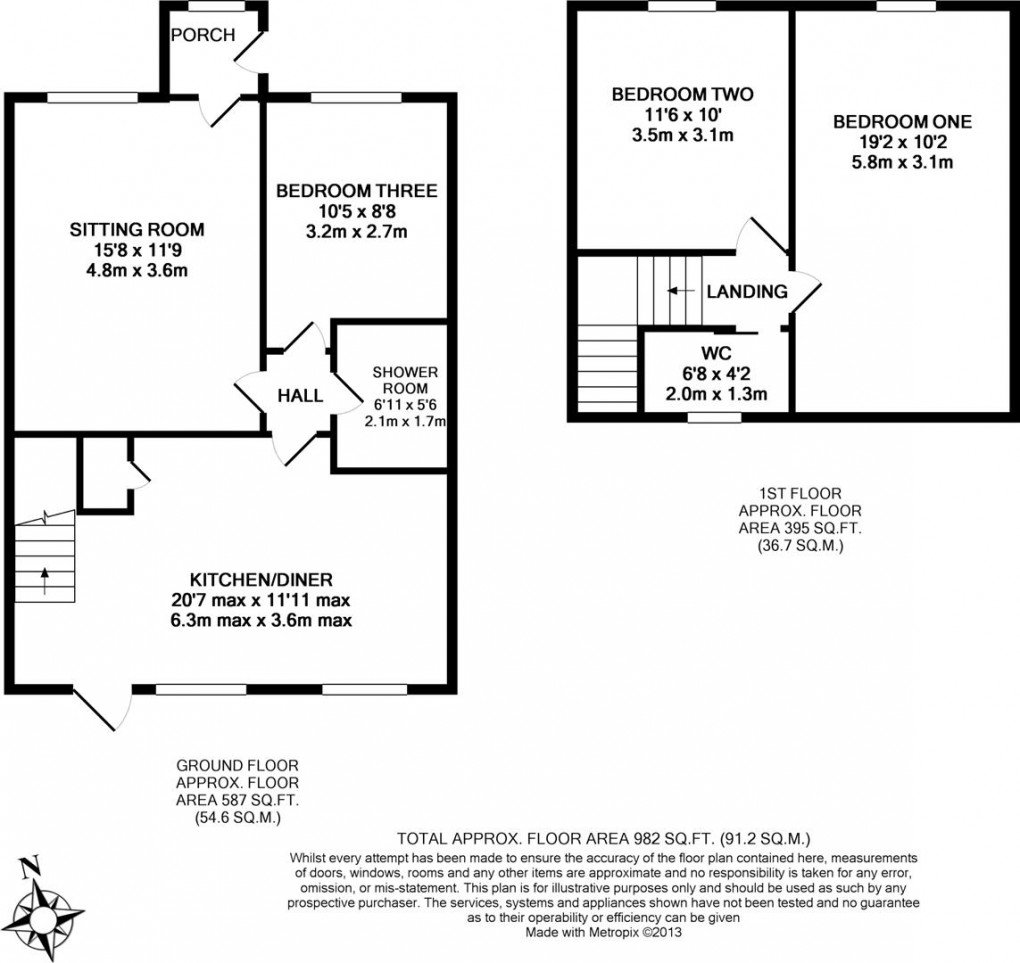 Floorplan for Church View Road, Probus