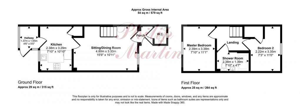 Floorplan for Redannick Lane, Truro