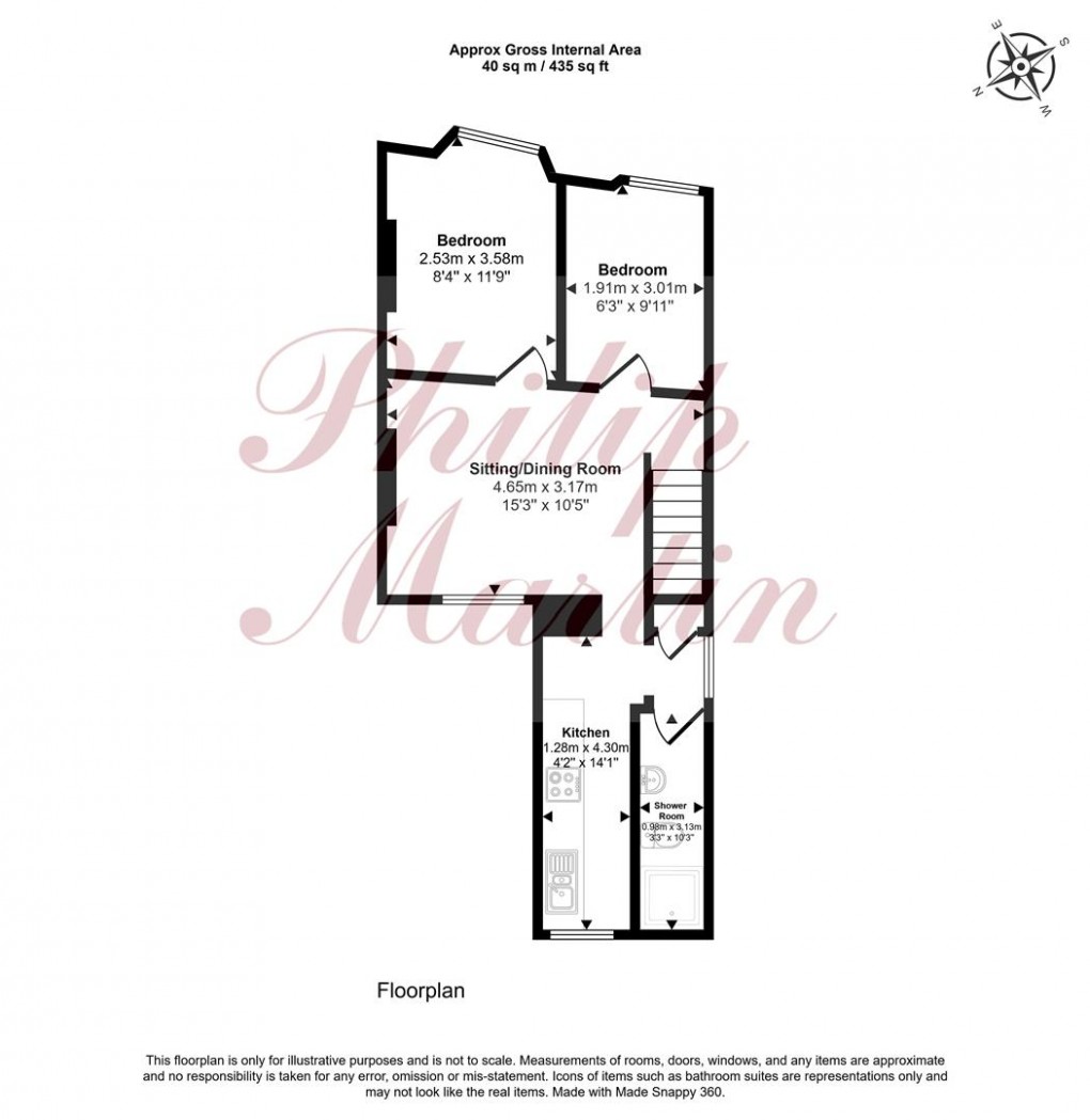 Floorplan for Daniell Road, Truro