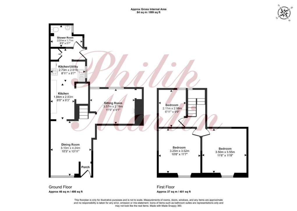 Floorplan for Higher Terrace, Ponsanooth