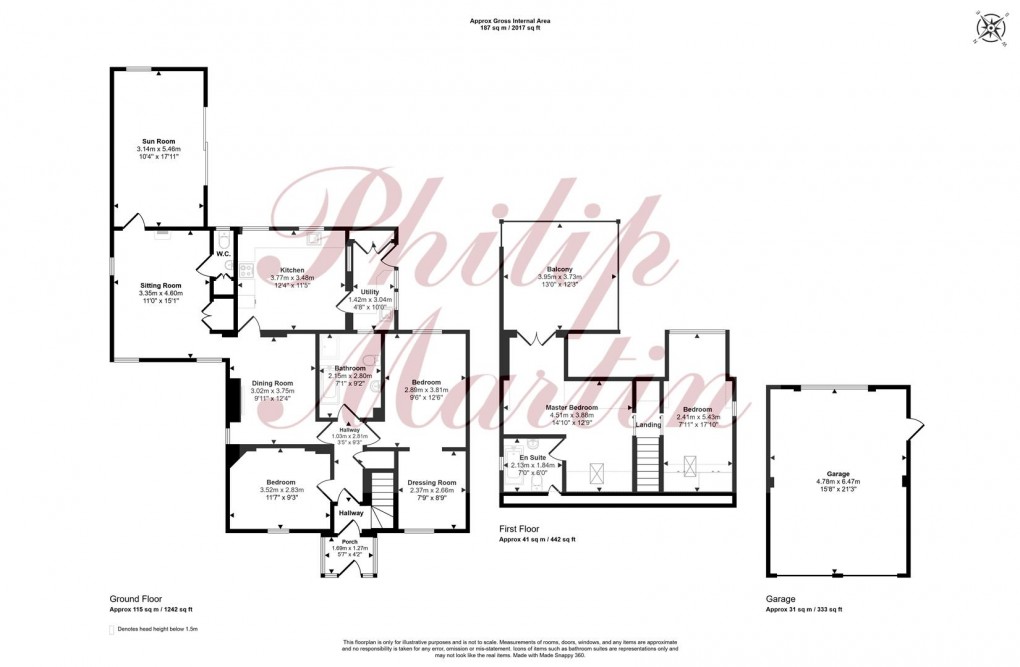Floorplan for Menna Lane, Grampound Road
