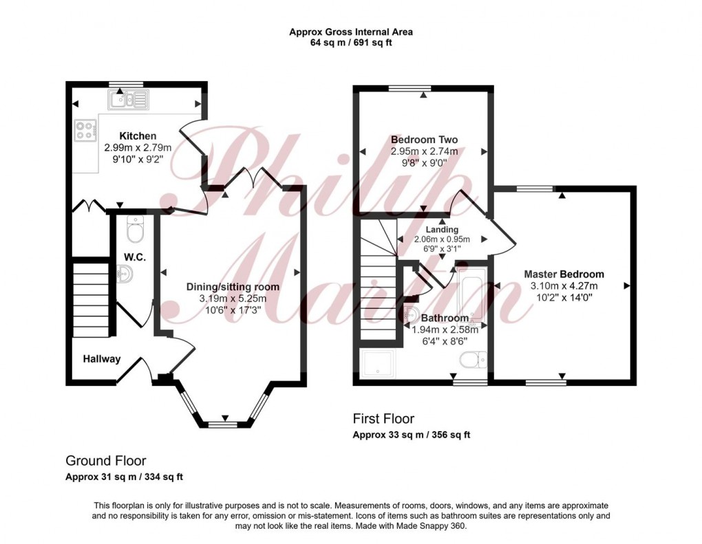 Floorplan for Parka Road, St. Columb