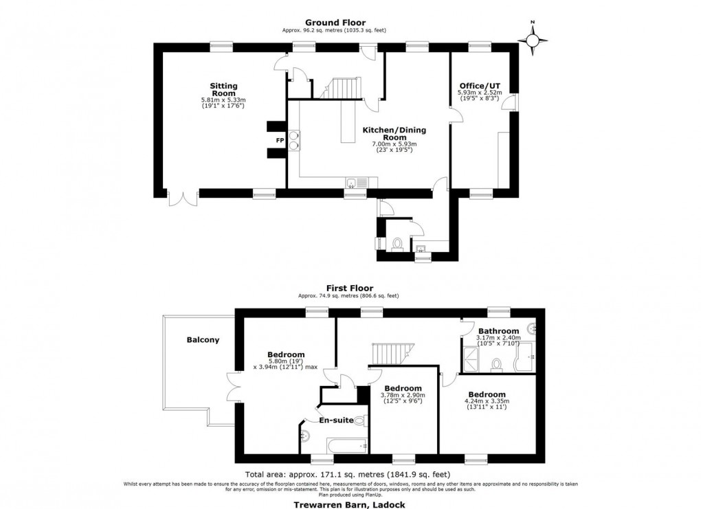 Floorplan for Ladock