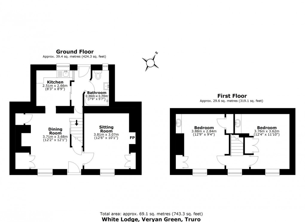 Floorplan for Veryan Green