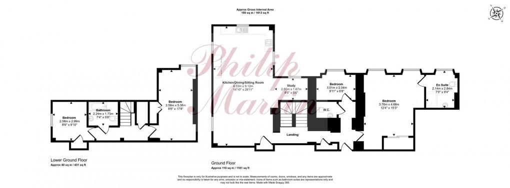 Floorplan for Infirmary Hill, Truro